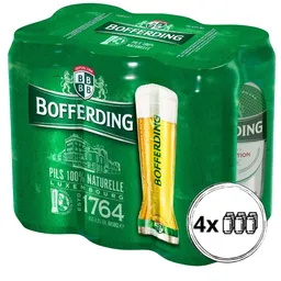 BOFFERDING PILS 4,8° CANS 4x6x50cl
