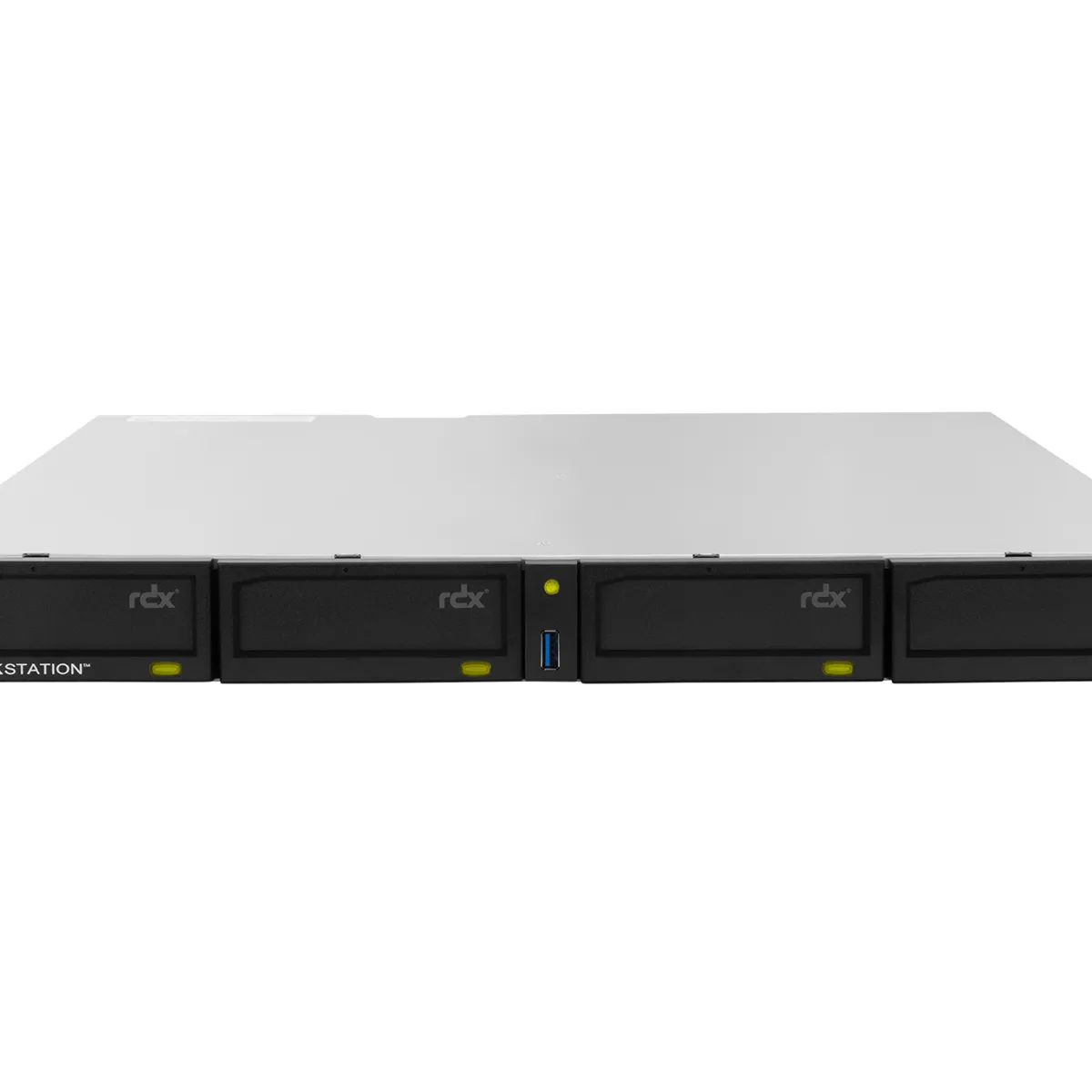 Tandberg Data O-T RDX QuikStation 4 RM, 4 baies, 4 x 1 Go Ethernet, baie de lecteur amovible, montage en rack 1U