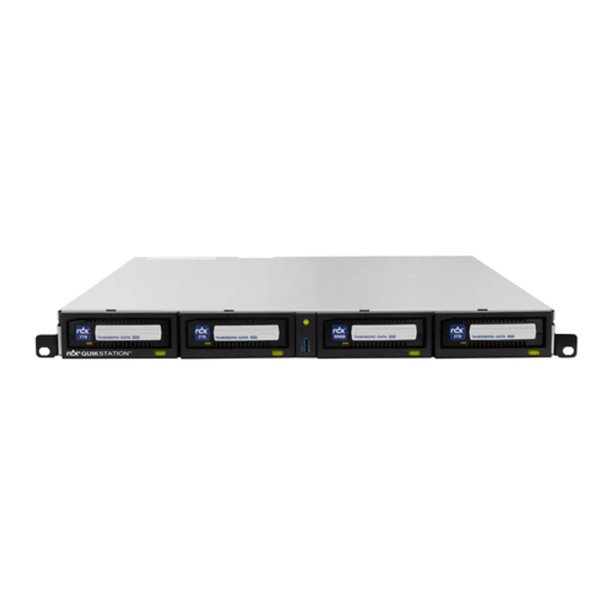Tandberg Data O-T RDX QuikStation 4 RM, 4 baies, 4 x 1 Go Ethernet, baie de lecteur amovible, montage en rack 1U — image produit 4